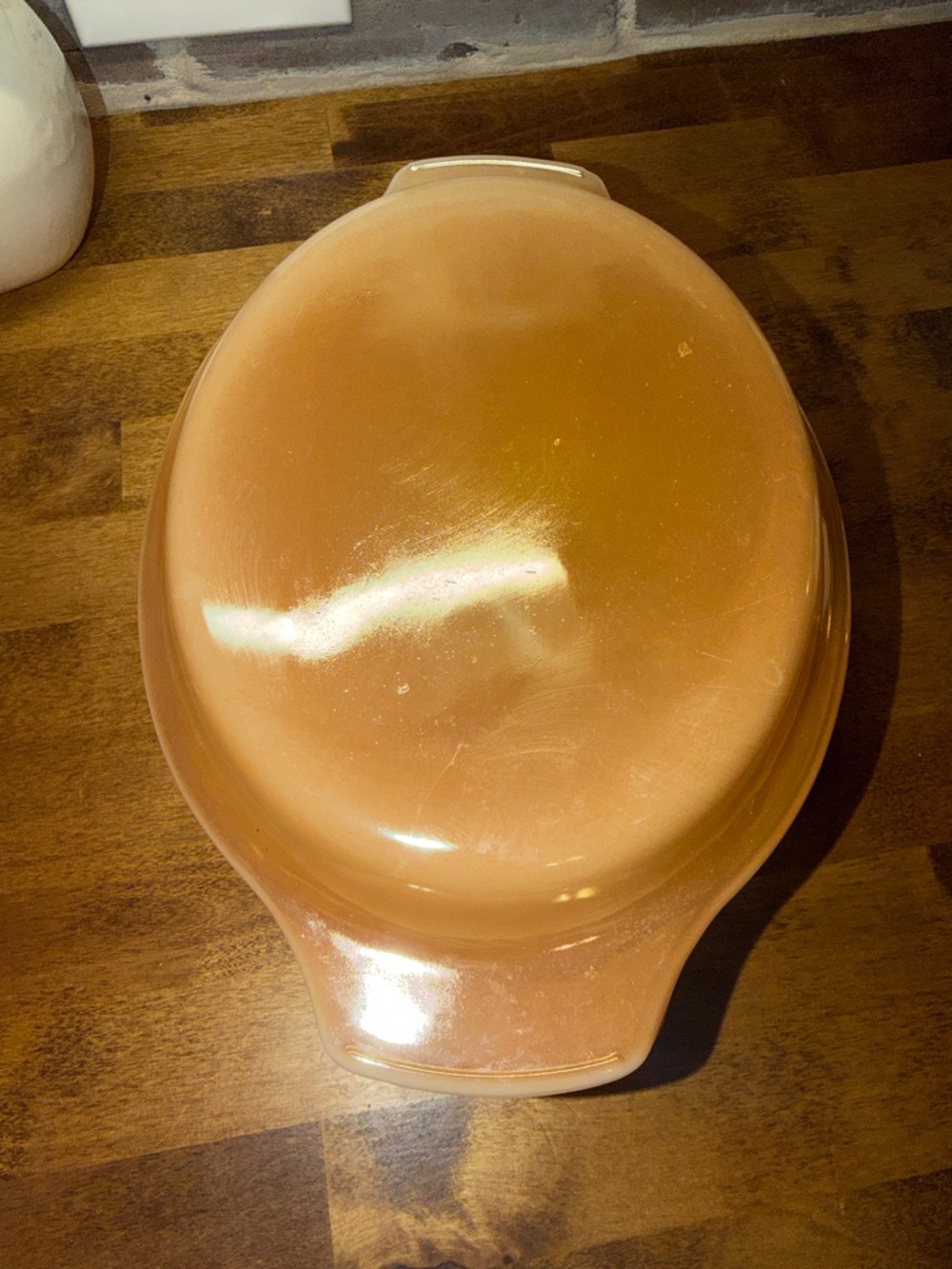 Vintage 1950’s-1960’s Anchor Hocking Amber Glass Covered Casserole Dish - Picture 3 of 5